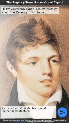 Visitor-facing interface